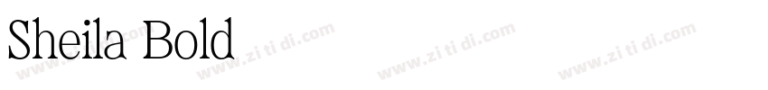 Sheila Bold字体转换
